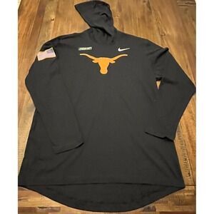 Nike Texas Longhorns Dri FIT Military  Black T-Shirt Hoodie Long Sleeve